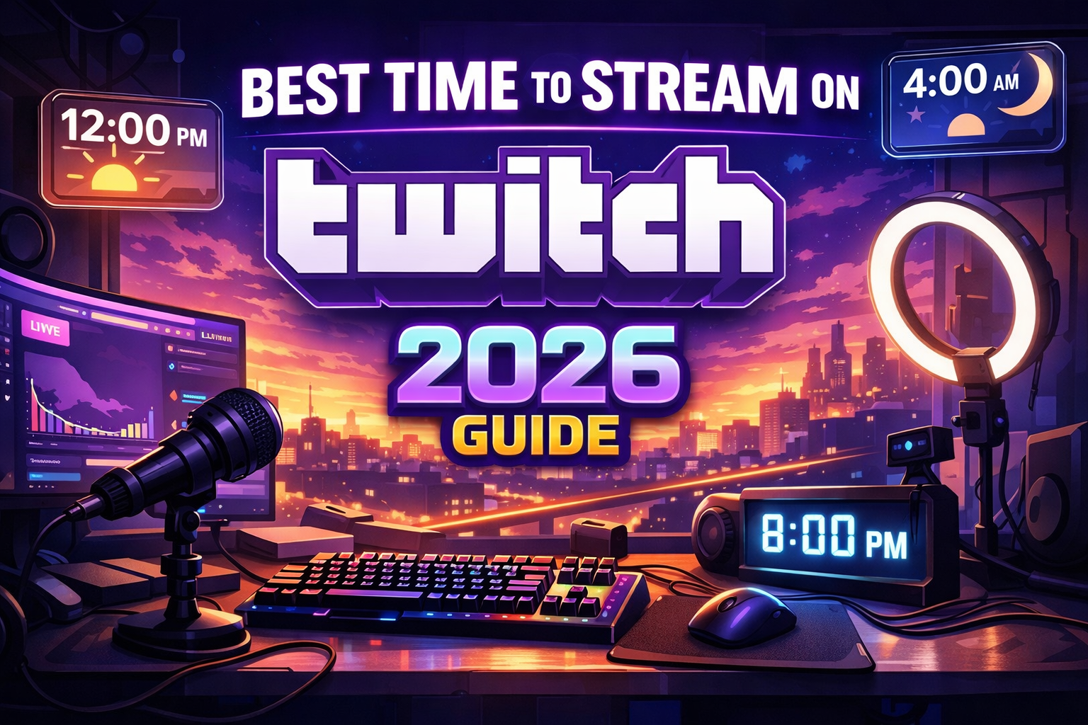 best time to stream on twitch